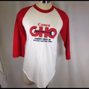 Screen Stars Golf Red Ringer Jersey Style T-Shirt